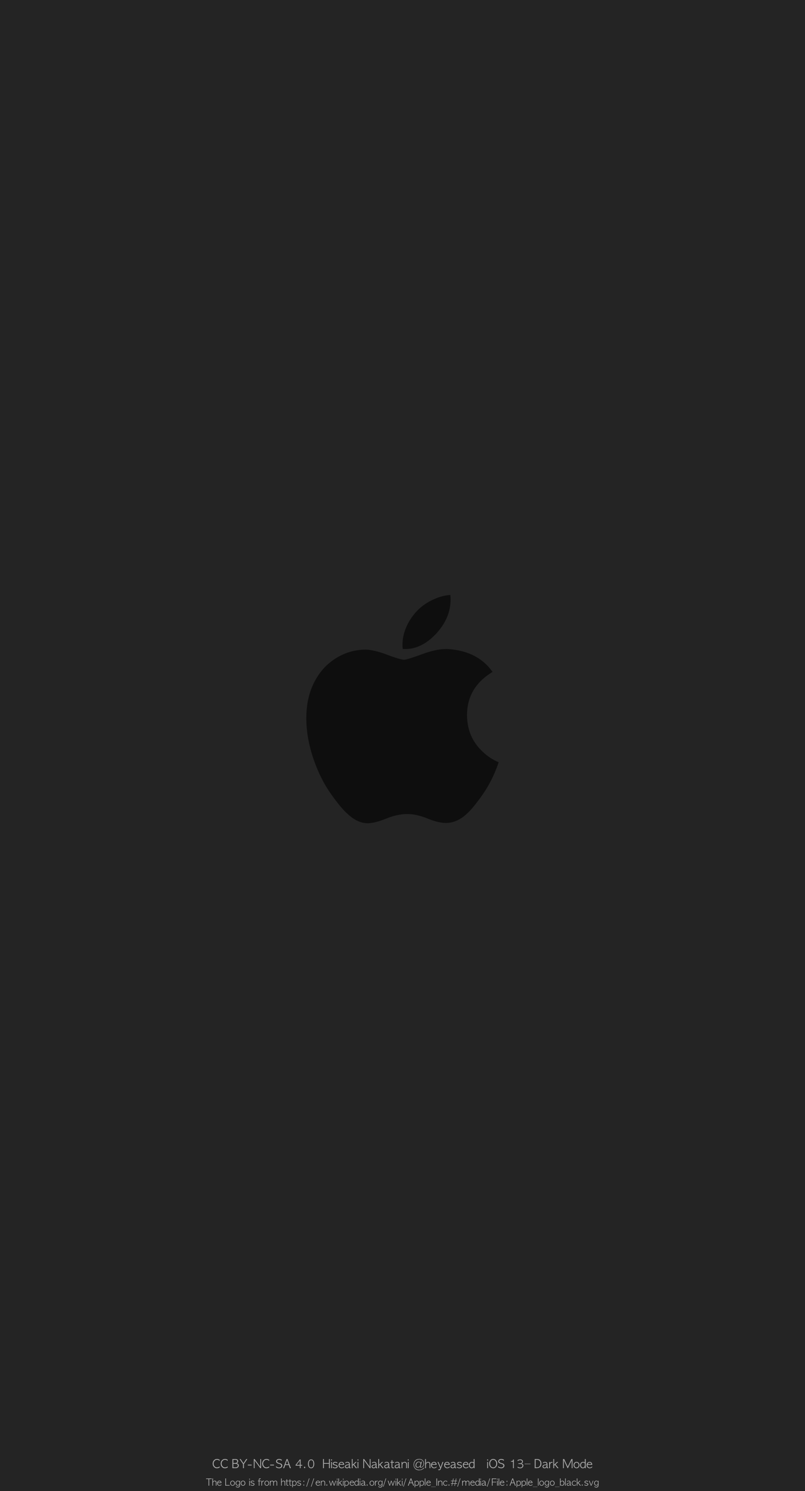 ドックを隠すりんごの壁紙/Hide Dock Apple - Mysterious iPhone Wallpaper