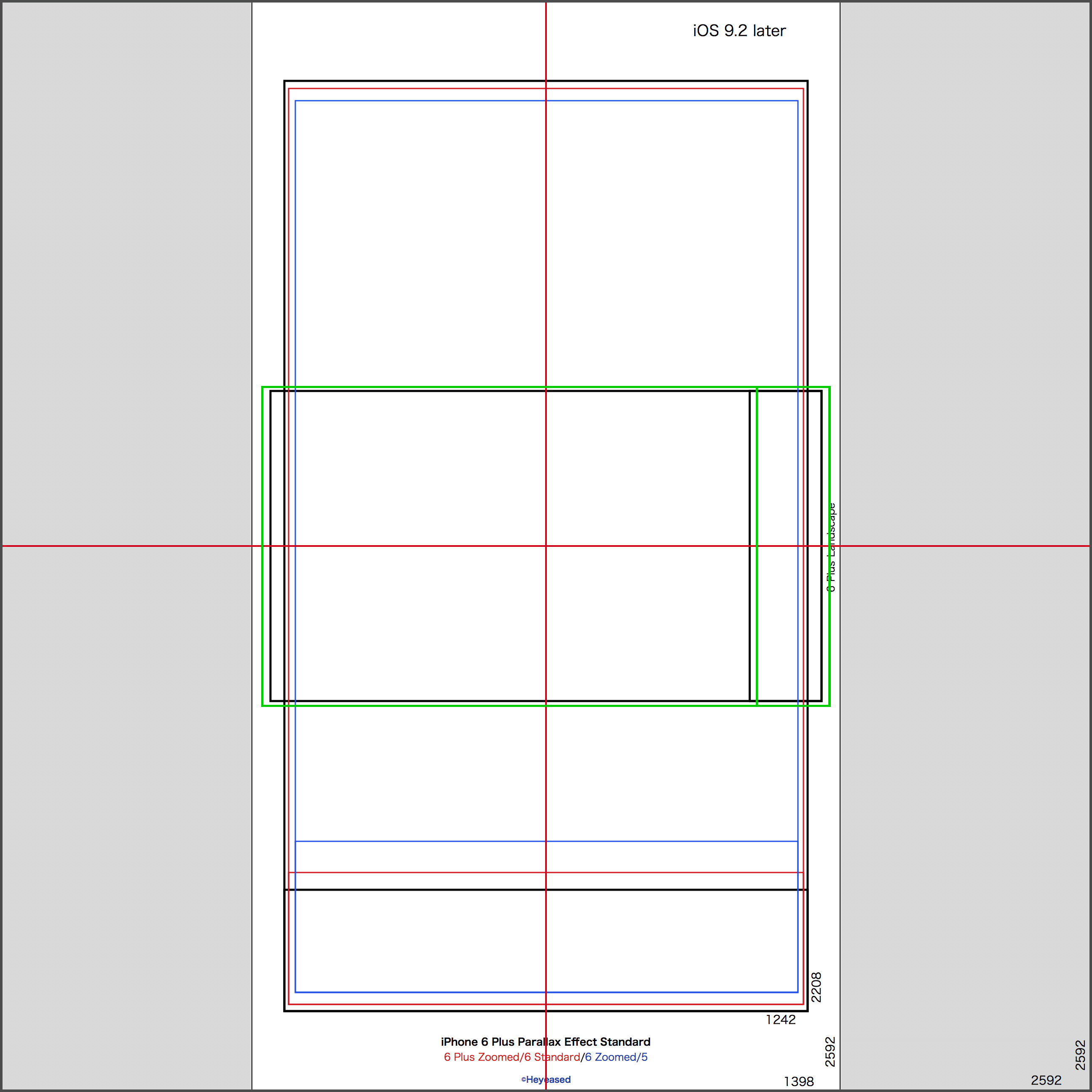 Plus Iphoneランドスケープ表示範囲検証用壁紙 Verify The Square Wallpaper On Plus Iphone Mysterious Iphone Wallpaper