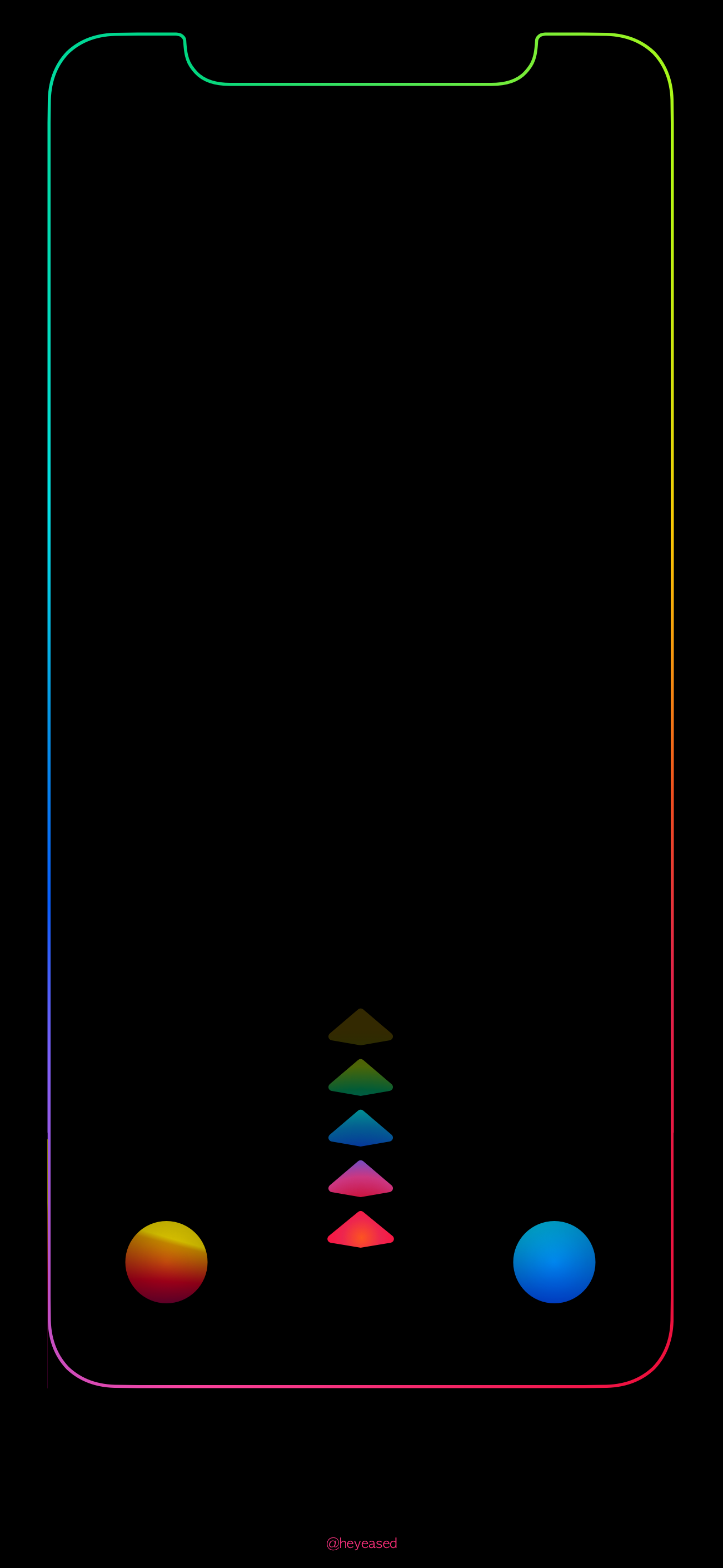 Xの壁紙 カラードック The X Color Dock Mysterious Iphone Wallpaper